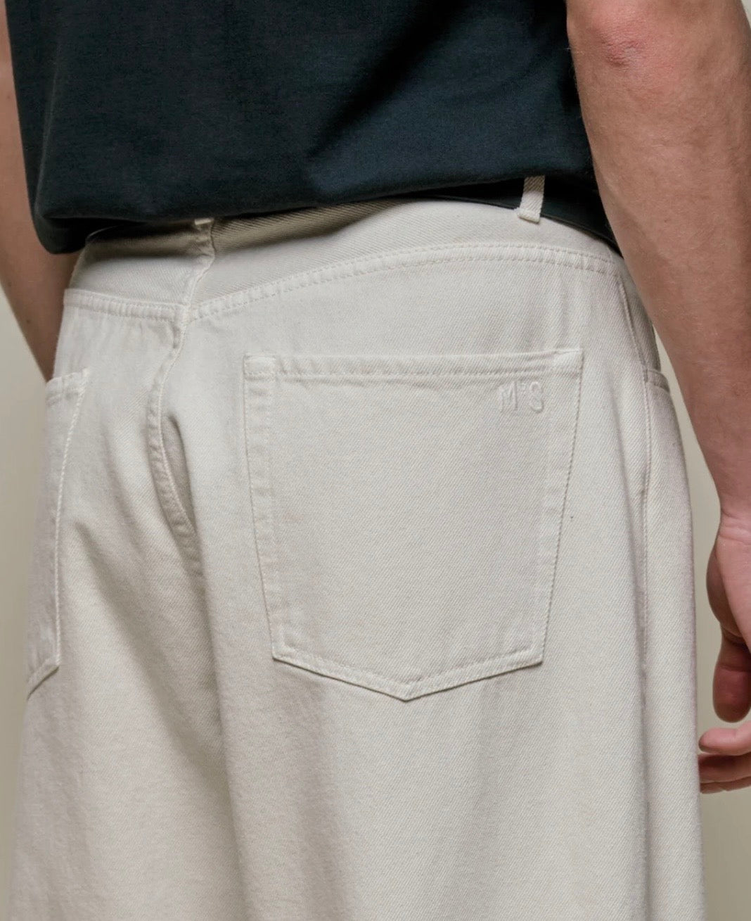 Merz b. Schwanen 1930S Cotton Twill 5-Pocket Pants in Nature