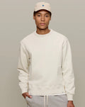 Merz B. Schwanen Authentic Fleece Classic Fit Sweatshirt in Nature