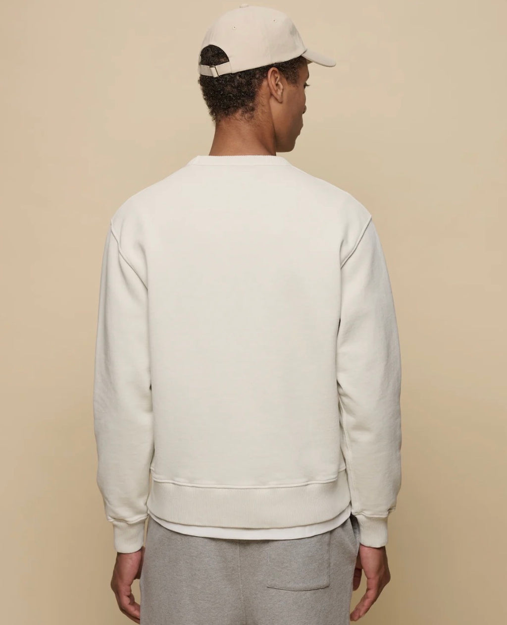 Merz B. Schwanen Authentic Fleece Classic Fit Sweatshirt in Nature