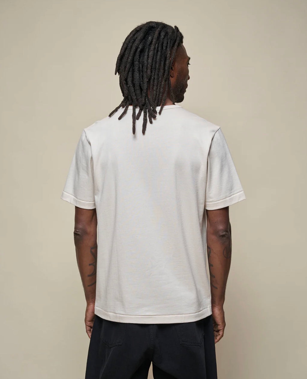 Merz b. Schwanen 2M15 Vintage Classic Fit T-Shirt in Nature