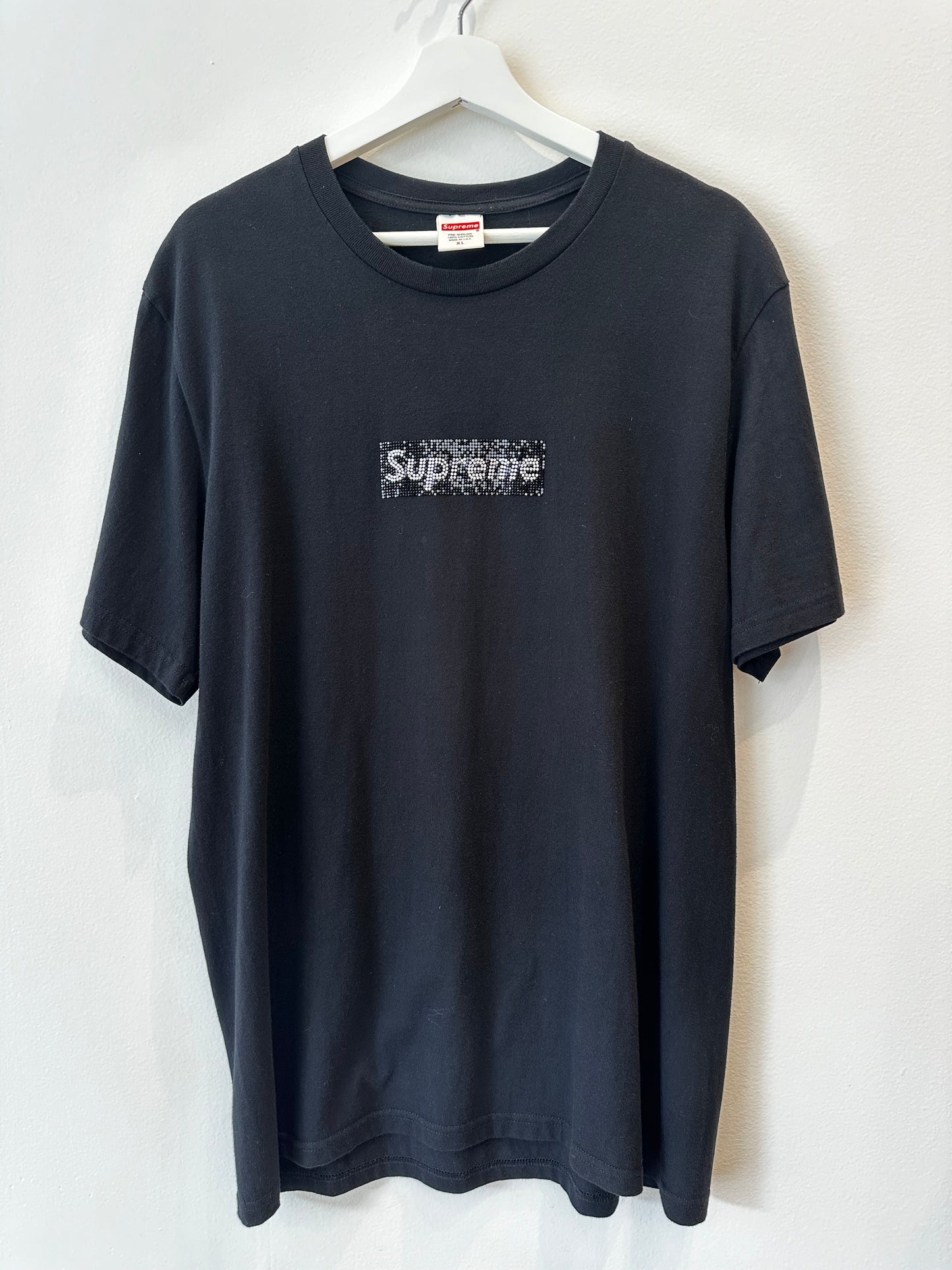 Supreme x Swarovski Box Logo Tee