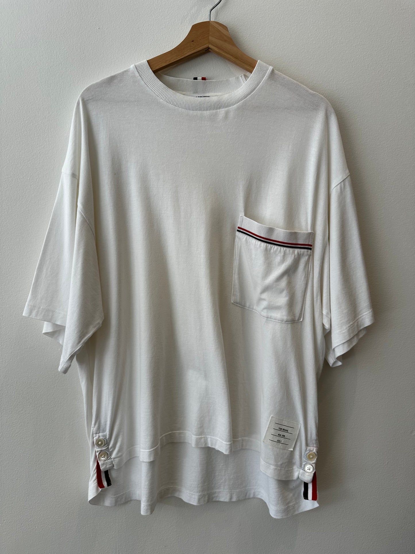 Thom Browne Cotton Jersey Oversized Tee