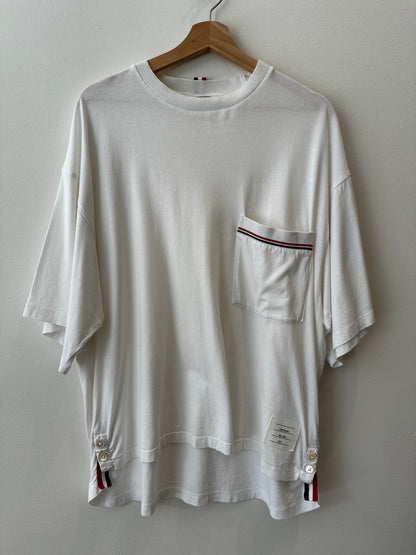 Thom Browne Cotton Jersey Oversized Tee