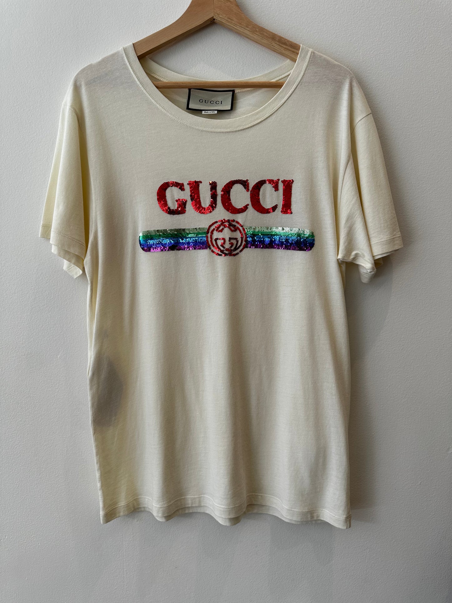 Gucci Oversized Sequin Logo Tee