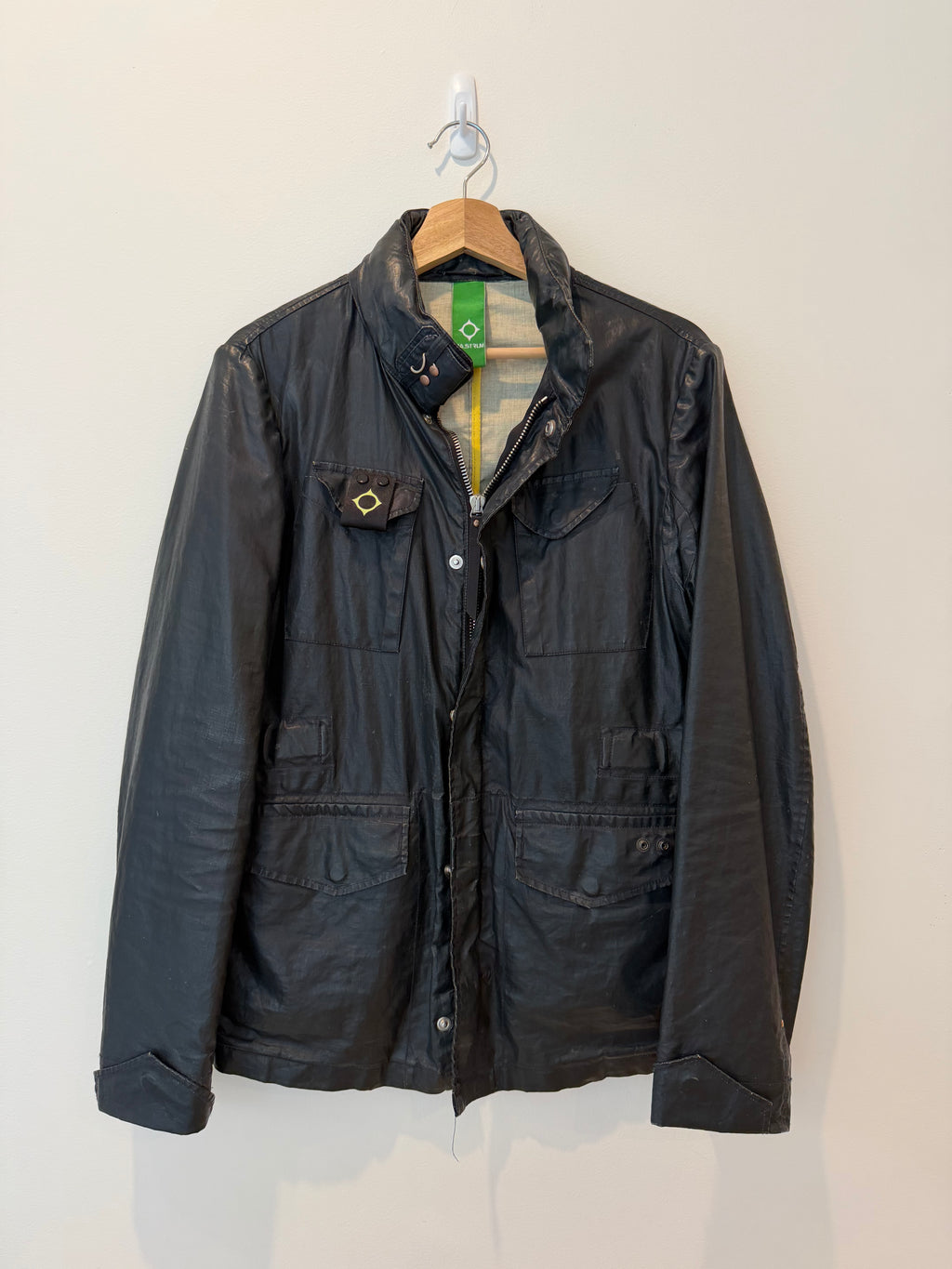 MA.STRUM Bonded Linen Field Jacket