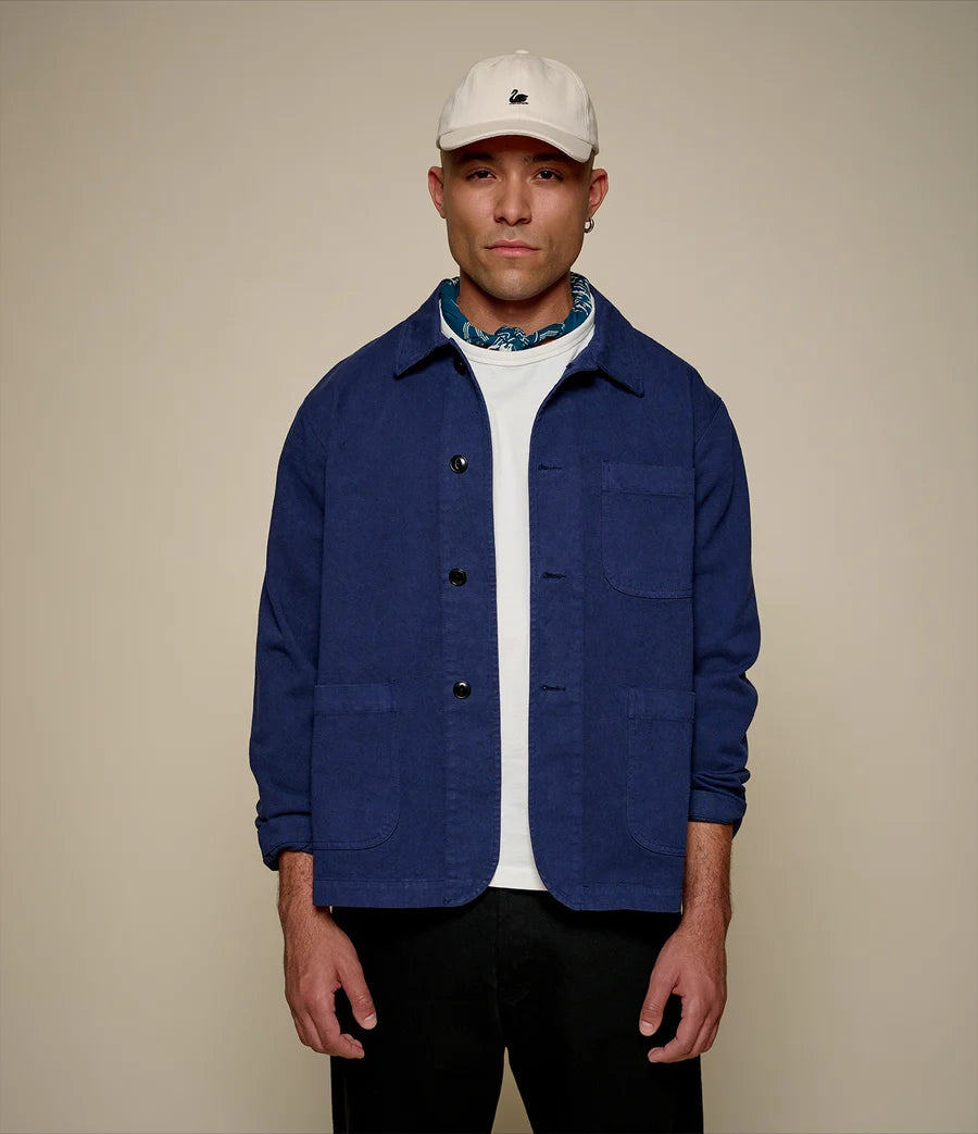 Merz b. Schwanen JKT05 Unisex Jacket in Ink Blue, image 2