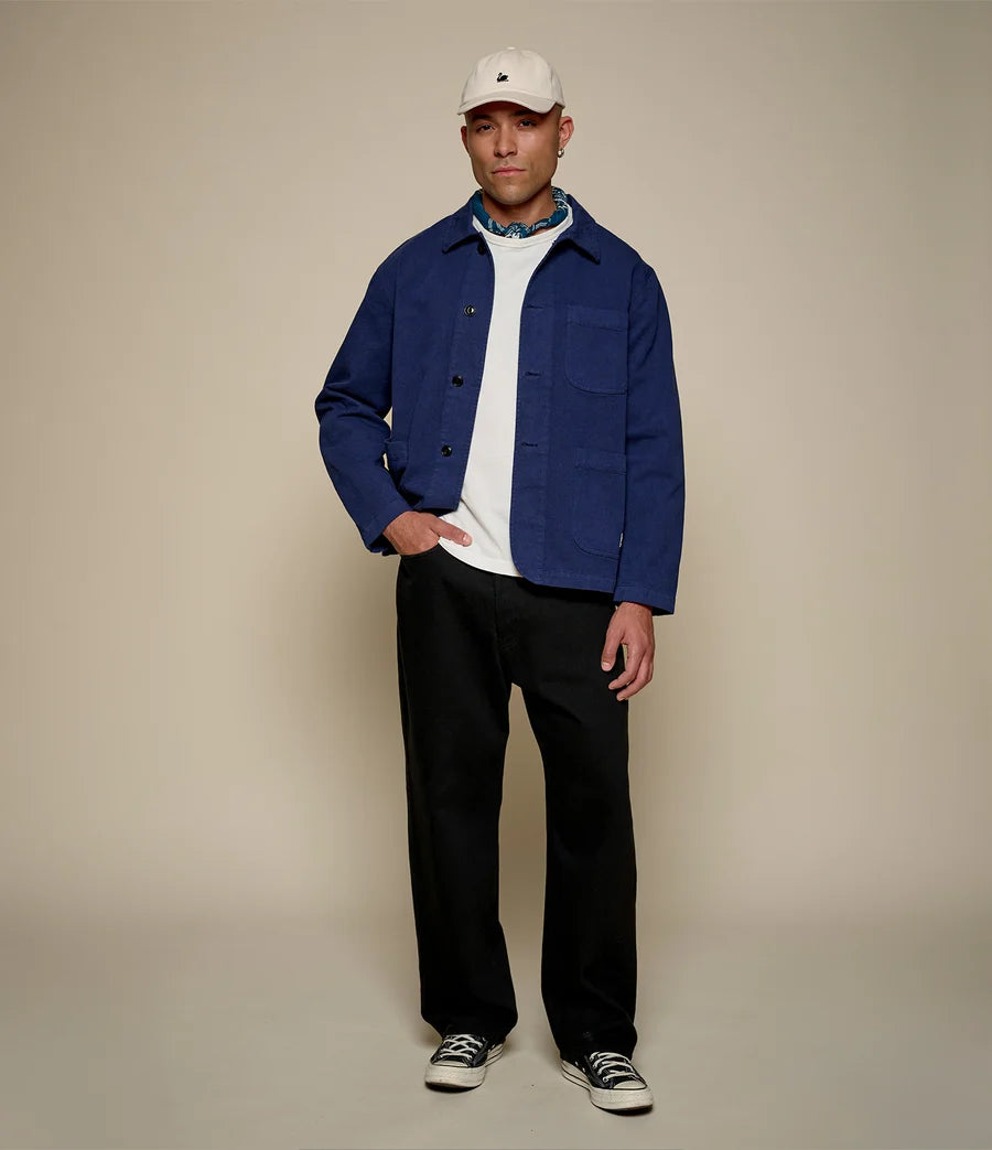 Merz b. Schwanen JKT05 Unisex Jacket in Ink Blue, image 5
