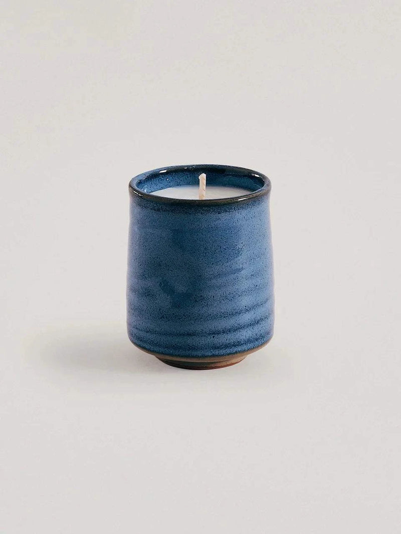 Provider Store Kadoma Japanese Ceramic Candle Blue