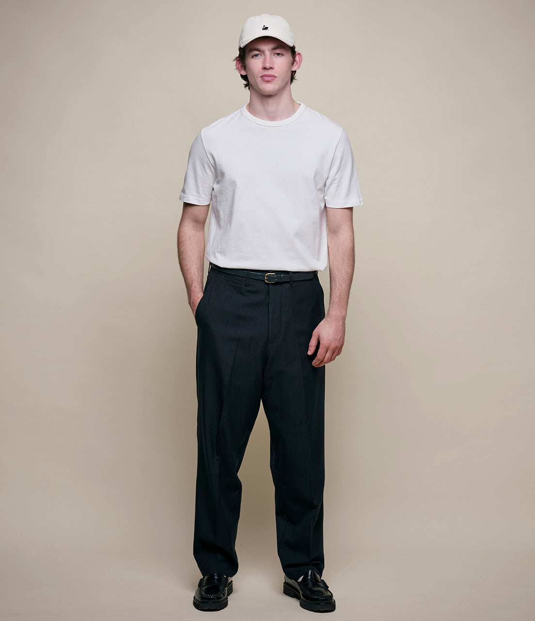 Merz b. Schwanen Classic Cotton Jersey T-Shirt TEE02 in White