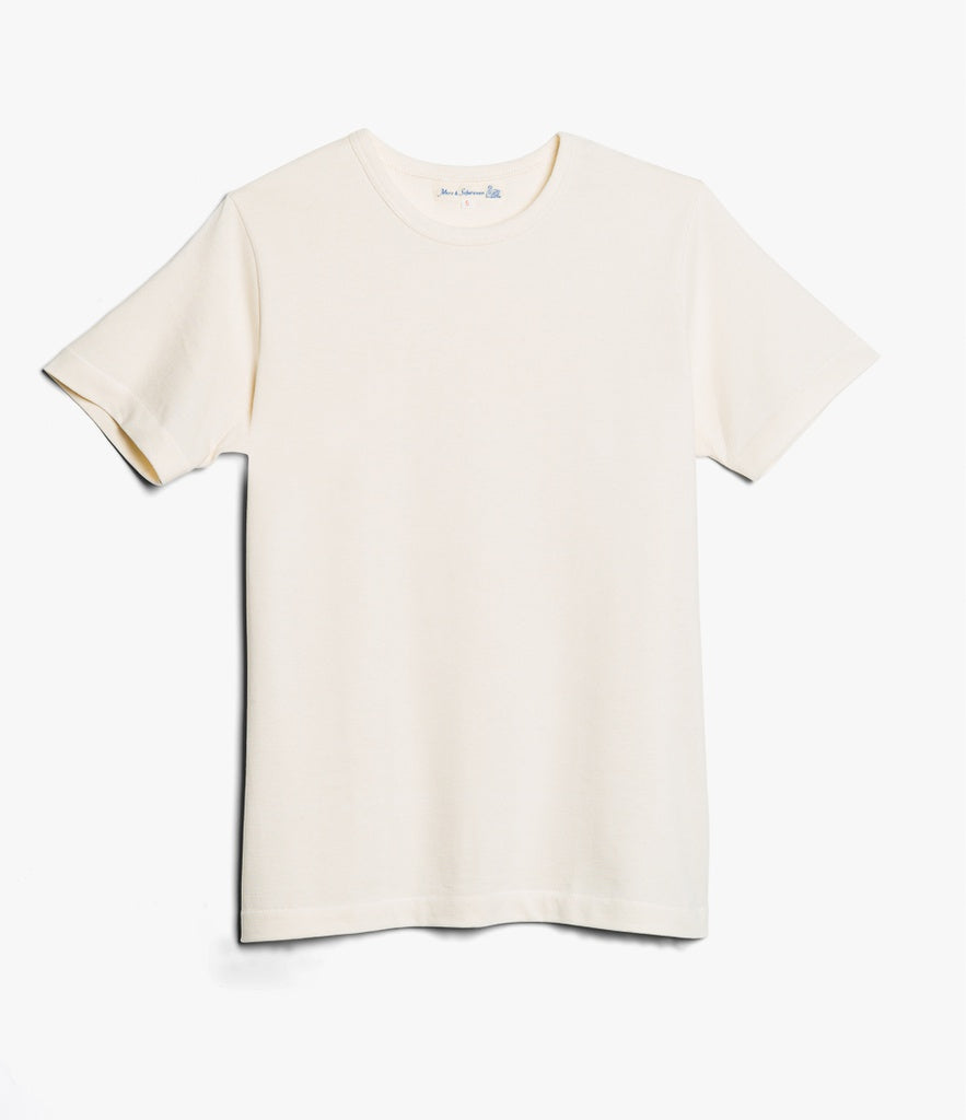 Merz B. Schwanen Classic Loopwheeled T-Shirt 215 Natural