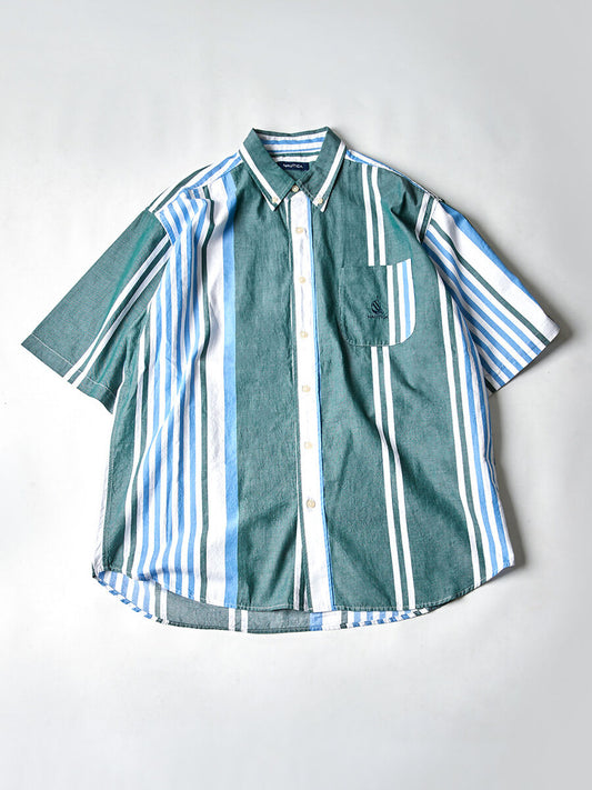 Nautica Japan Blue Multi Stripe Shirt