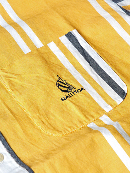 Nautica Japan Yellow Multi Stripe Shirt