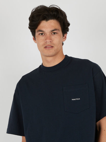 Nautica Japan Back Signal Tee Navy