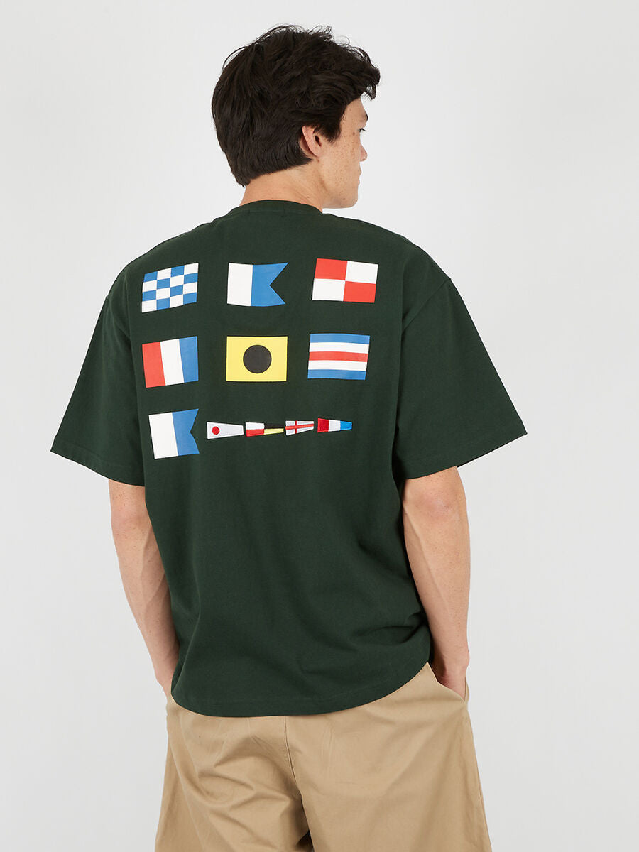 Nautica Japan Back Signal Tee Green