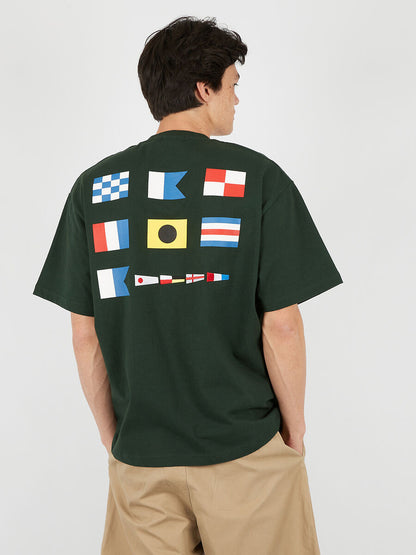 Nautica Japan Back Signal Tee Green