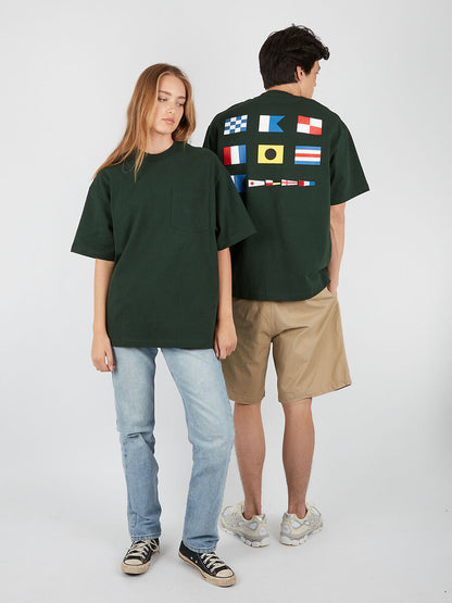 Nautica Japan Back Signal Tee Green