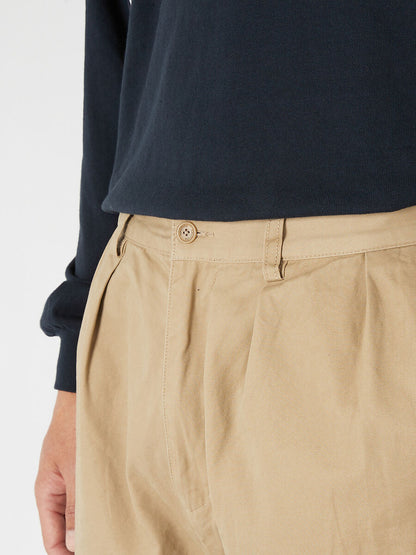 Nautica Japan Pleated Chino Pant Beige