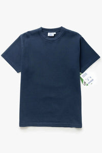 Power Goods Super Weight Tee navy organic cotton heavy-duty neckline