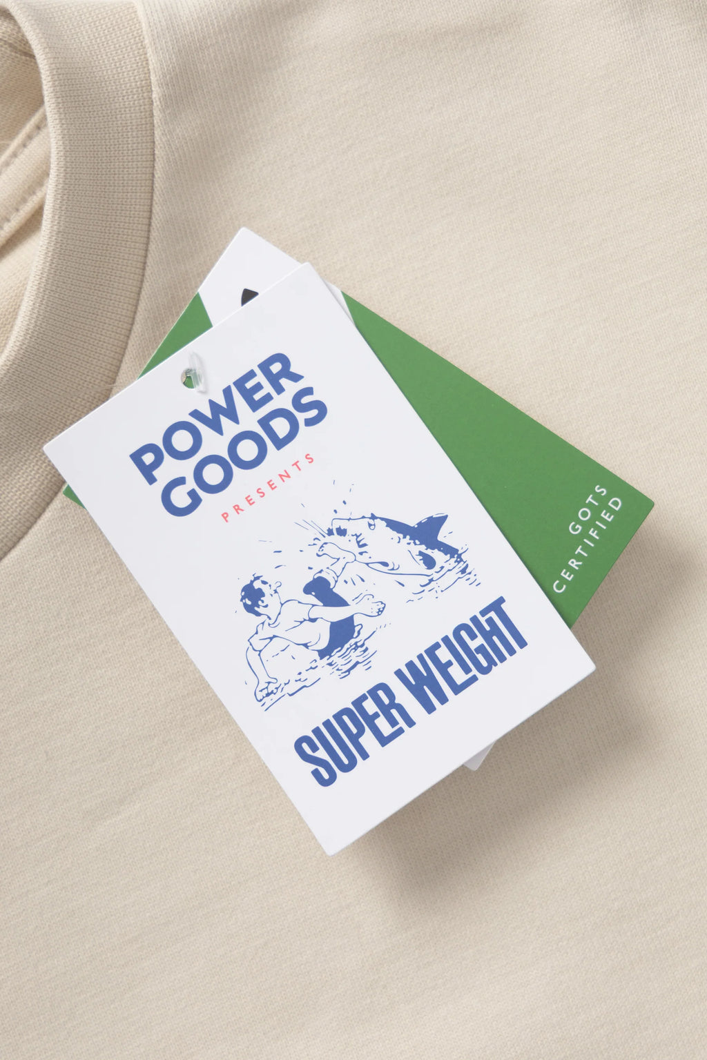 Power Goods Super Weight Tee in Putty