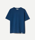 Merz b. Schwanen Soft Pima Cotton T-Shirt TEE01 in Indigo 522M