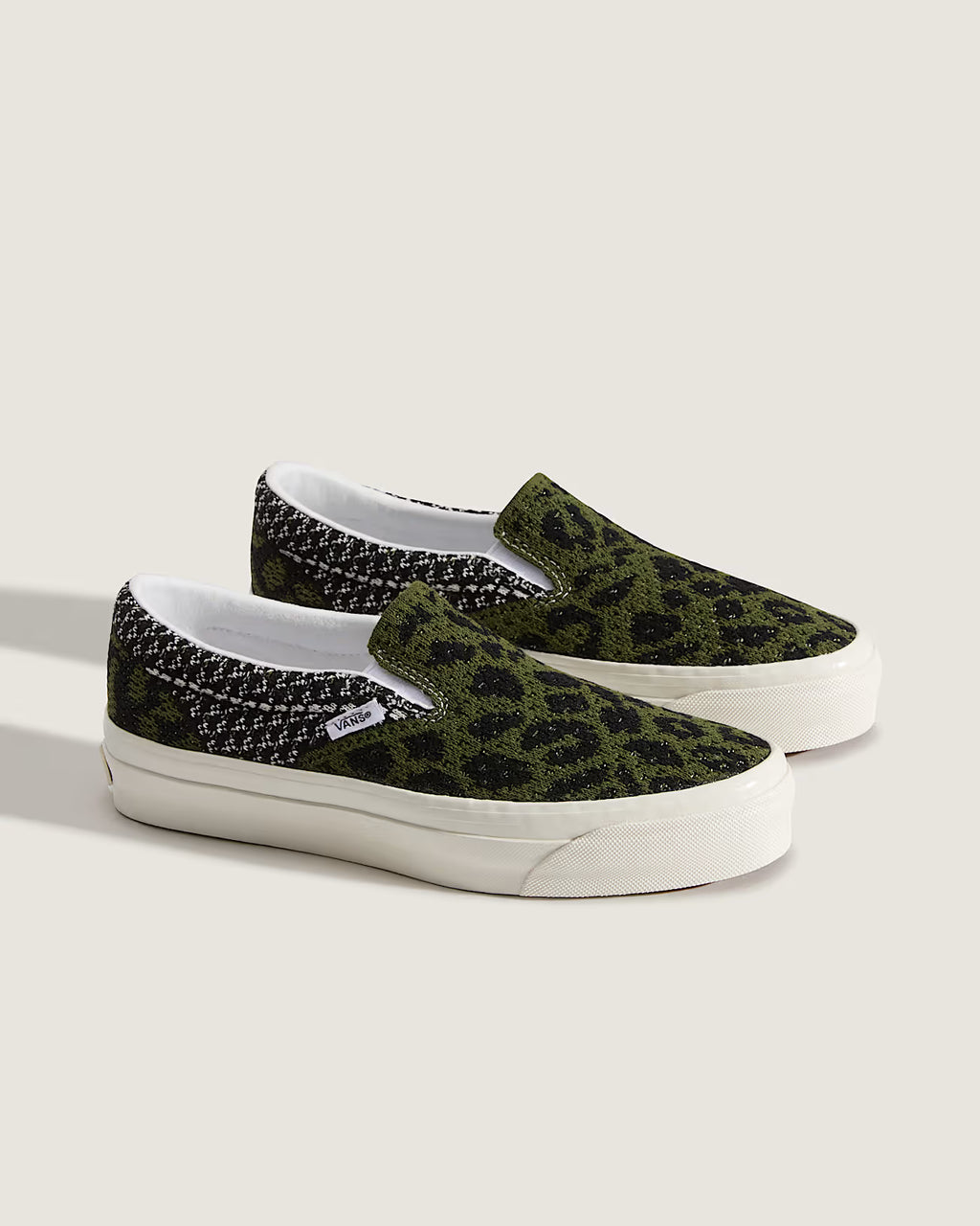 Vans Premium LX Classic Slip-On 98 EK in Leopard Black/Green