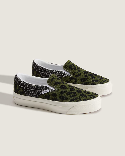 Vans Premium LX Classic Slip-On 98 EK in Leopard Black/Green, image 2