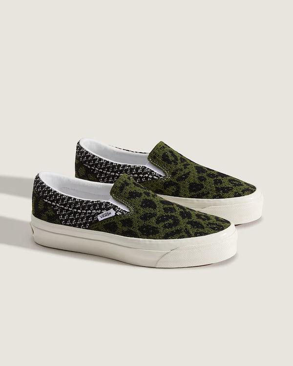 Vans Premium LX Classic Slip-On 98 EK in Leopard Black/Green