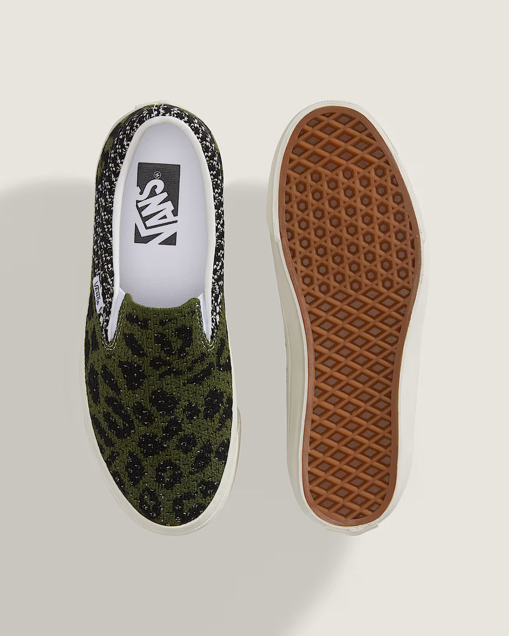 Vans Premium LX Classic Slip-On 98 EK in Leopard Black/Green