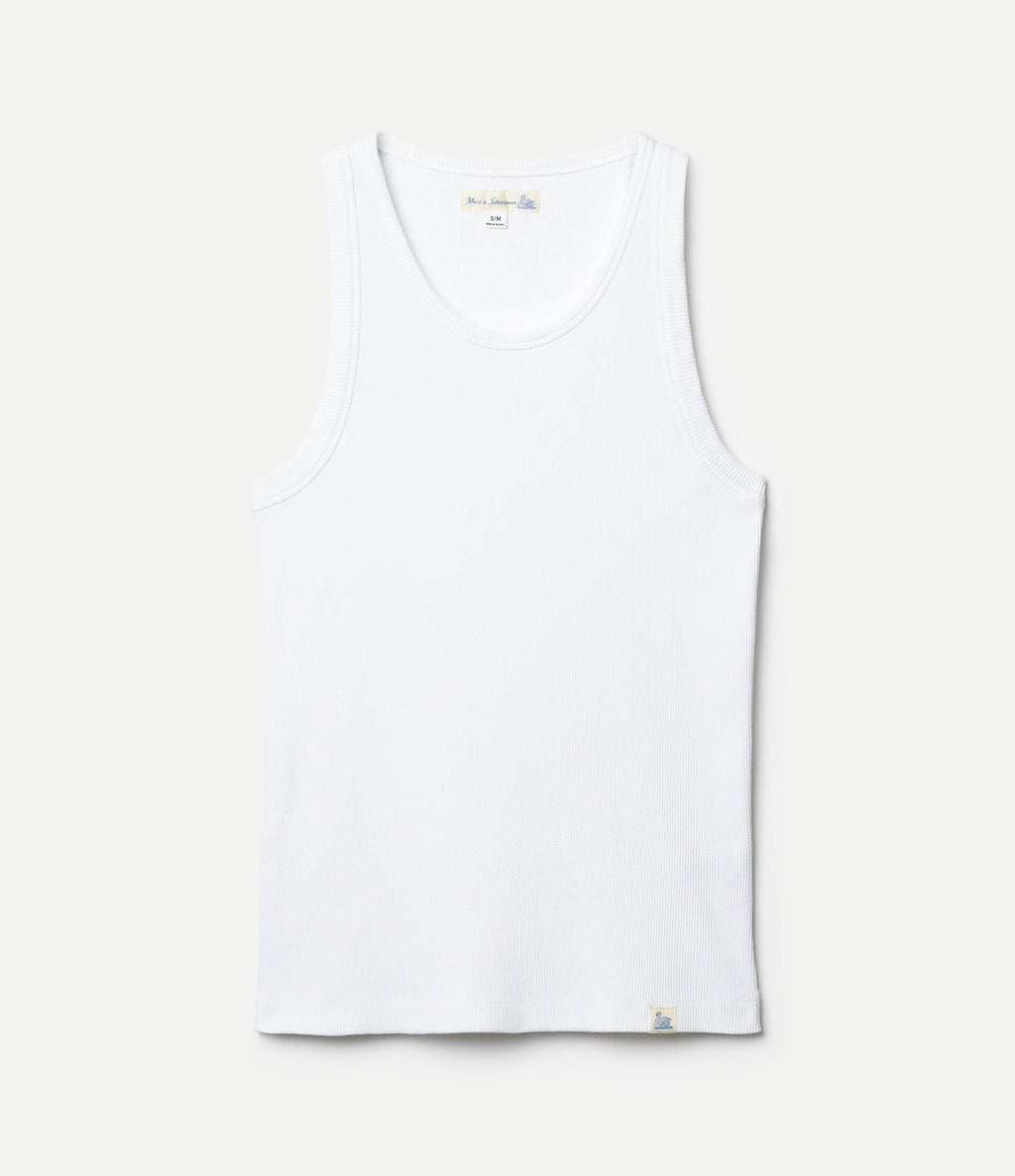 Merz b. Schwanen Iconic Ribbed Cotton Tank Top