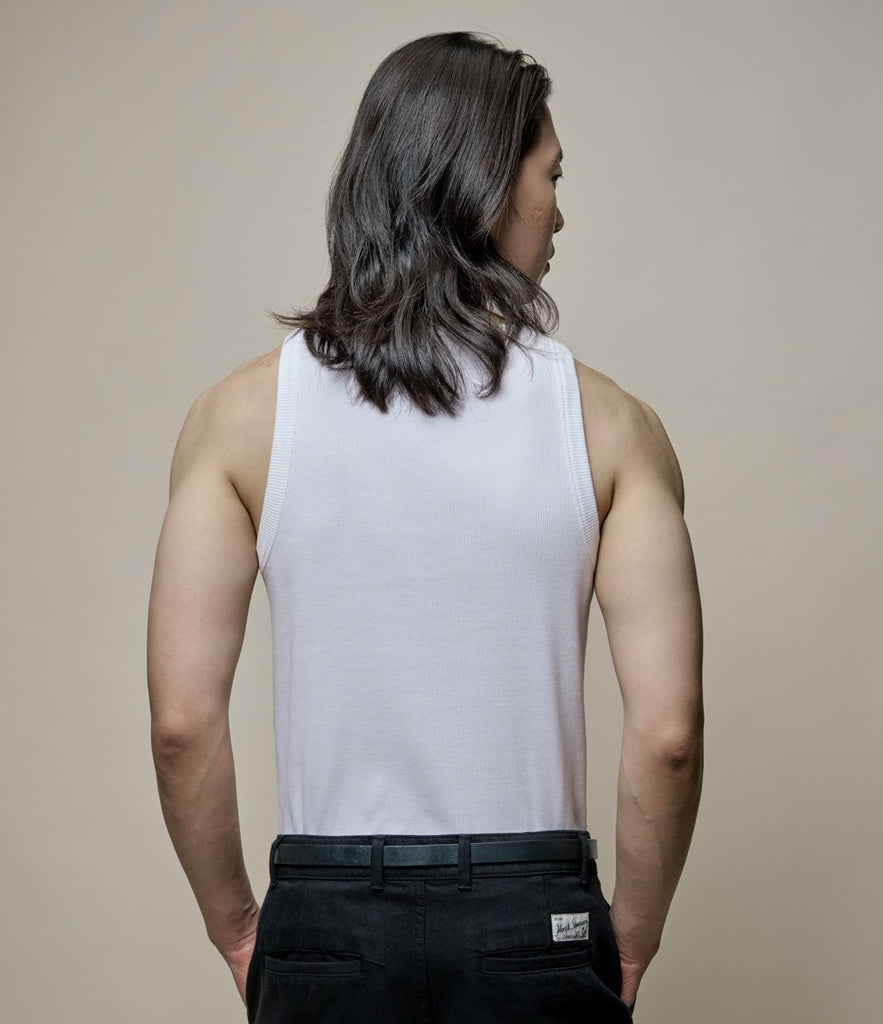 Merz b. Schwanen Iconic Ribbed Cotton Tank Top