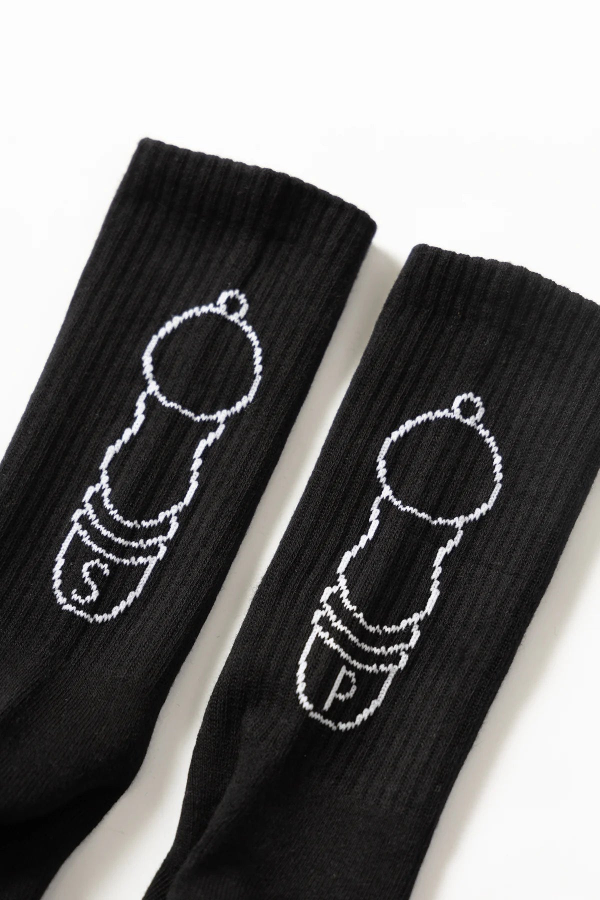 Service Works Salt + Pepper Socks Black