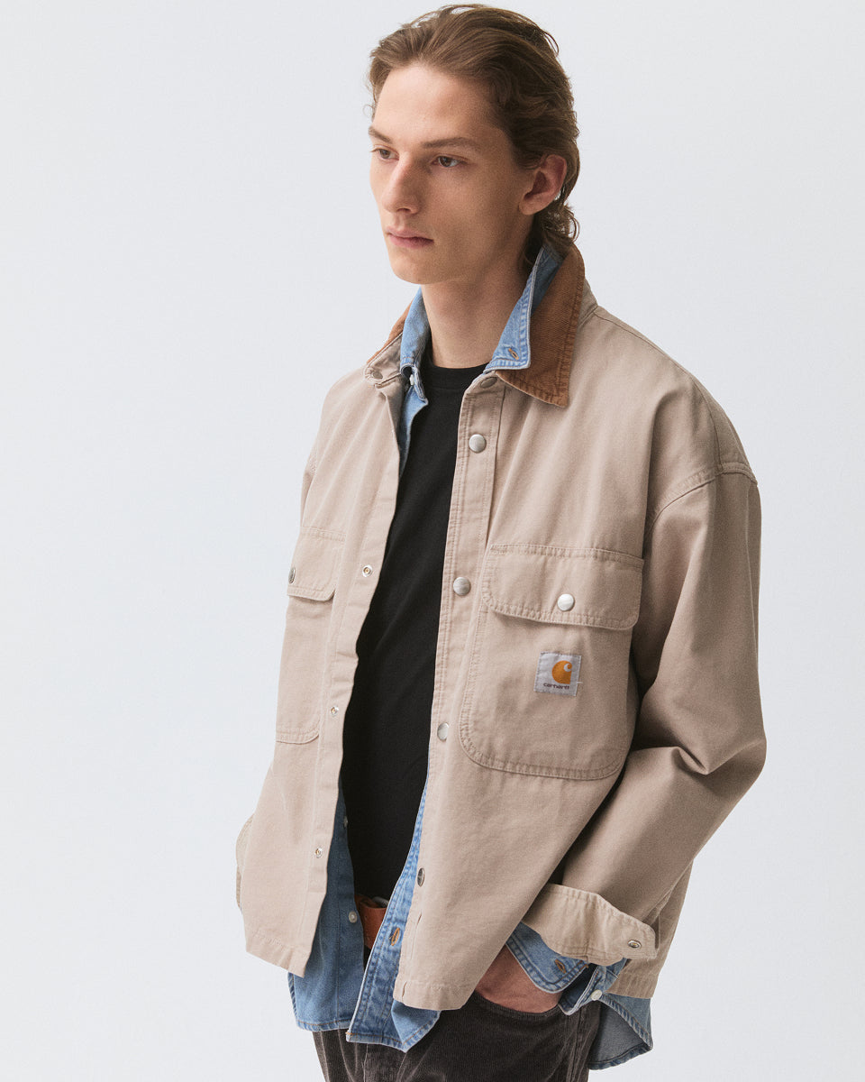 Carhartt Prescott Shirt Jac in String / Leather Garment Dyed