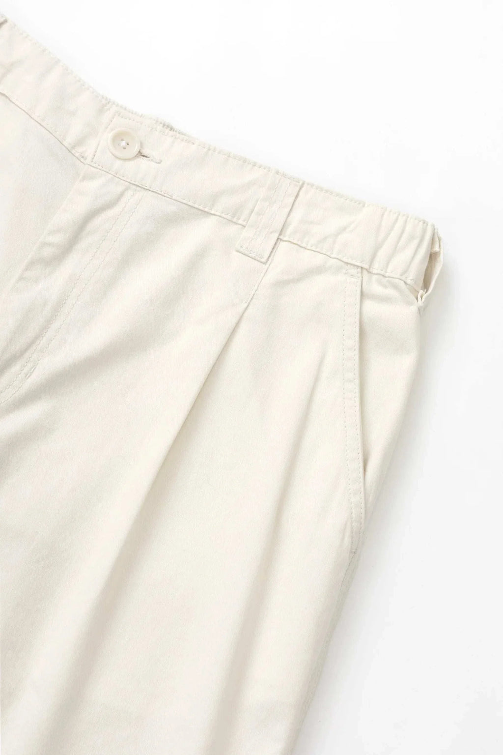 Service Works Twill Waiter Pants in Off White organic cotton straight leg tapered ankle