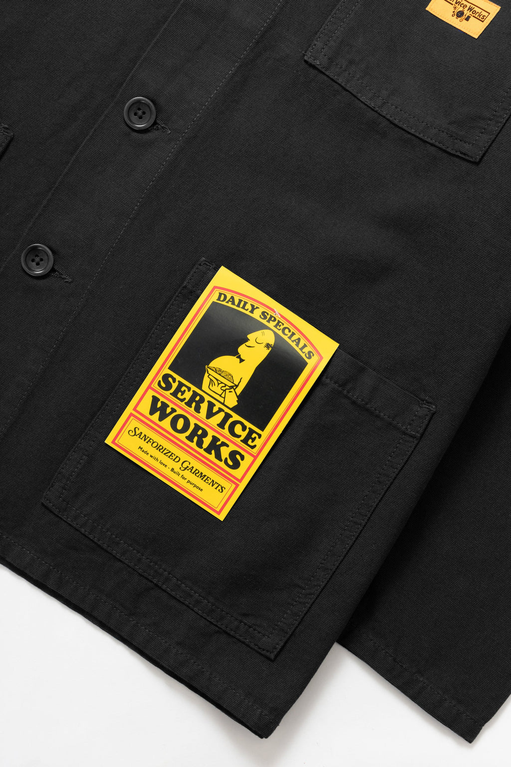Service Works Canvas Chore Shirt in Black