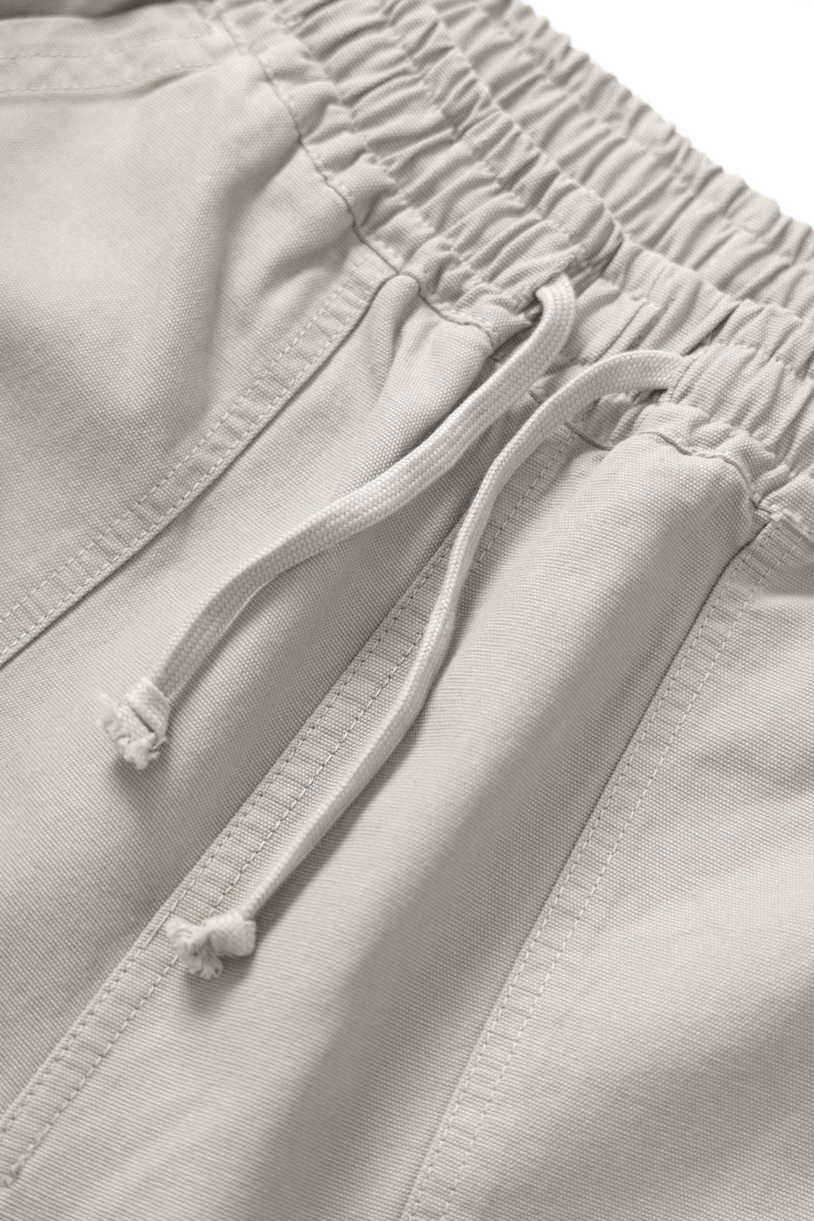Service Works Classic Chef Shorts in stone color with elasticated waist and fatigue pockets