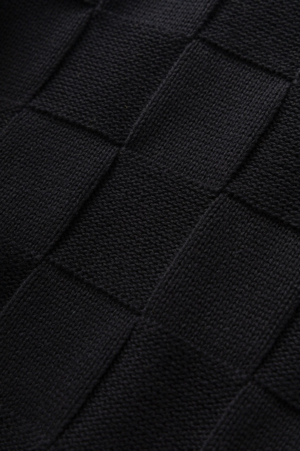 Service Works Check Knit Crewneck in Black