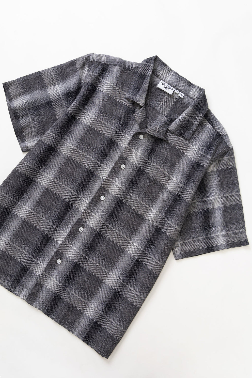 Service Works Plaid Resort Shirt in Black