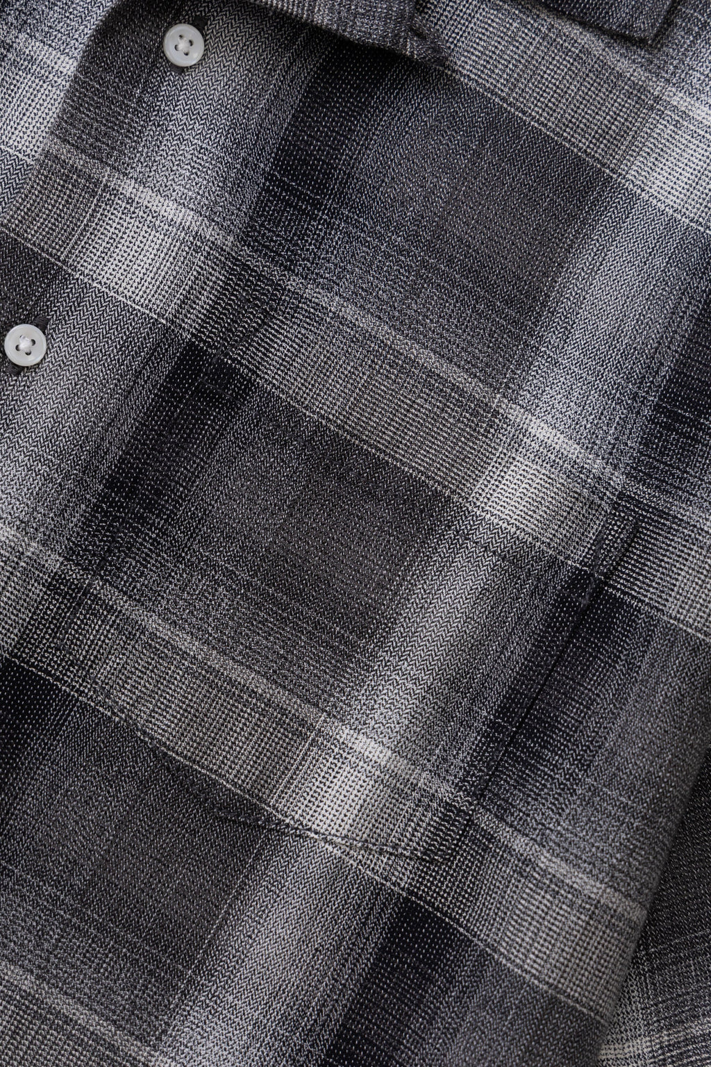 Service Works Plaid Resort Shirt in Black