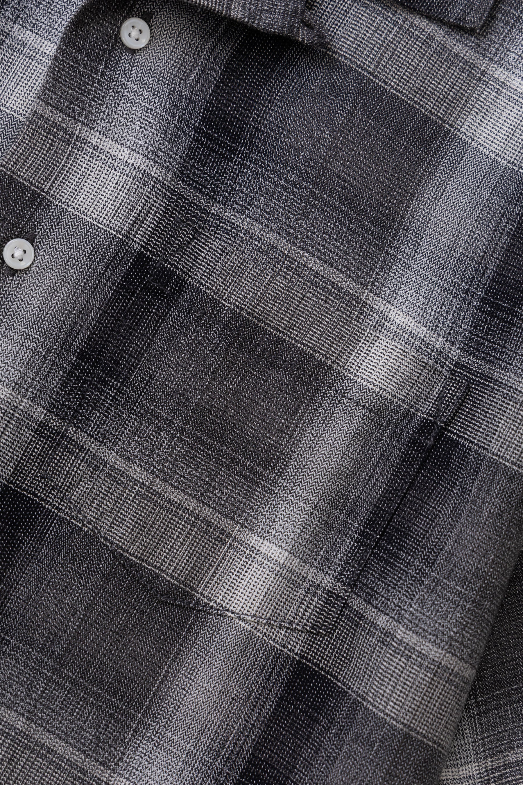 Service Works Plaid Resort Shirt in Black