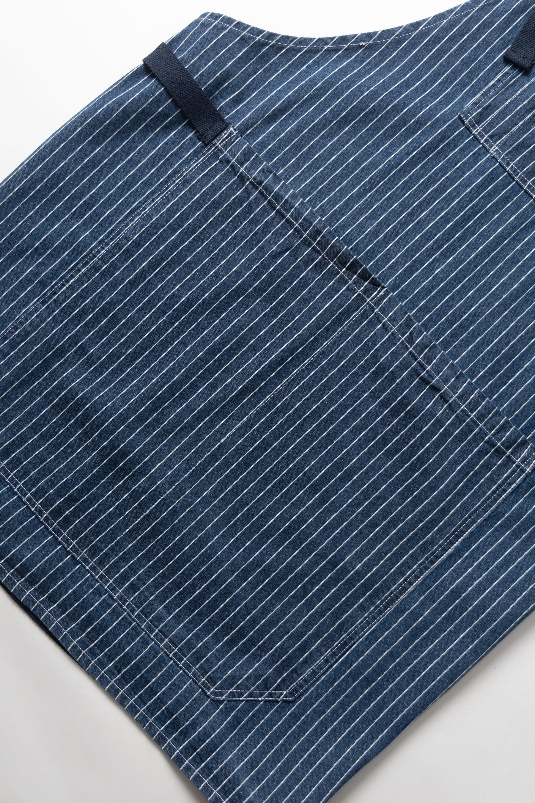 Service Works Pinstripe Denim Apron in Indigo