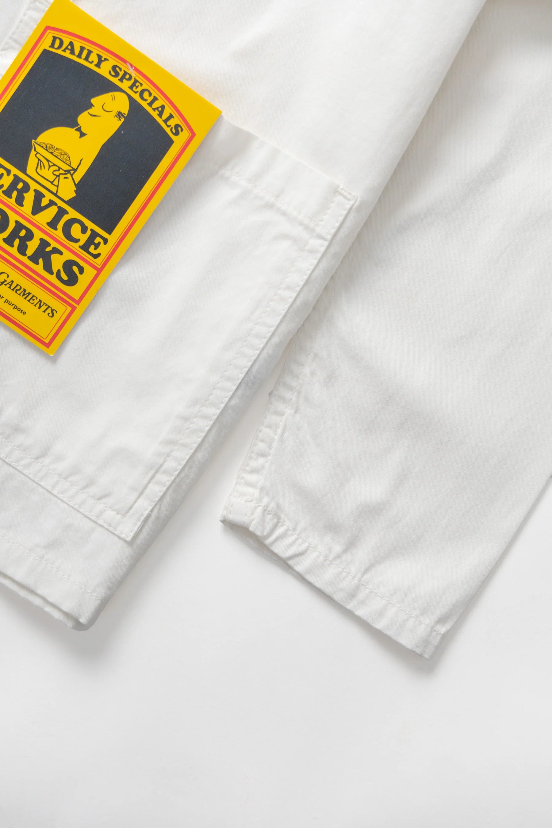 Service Works Twill Chore Shirt in Off White