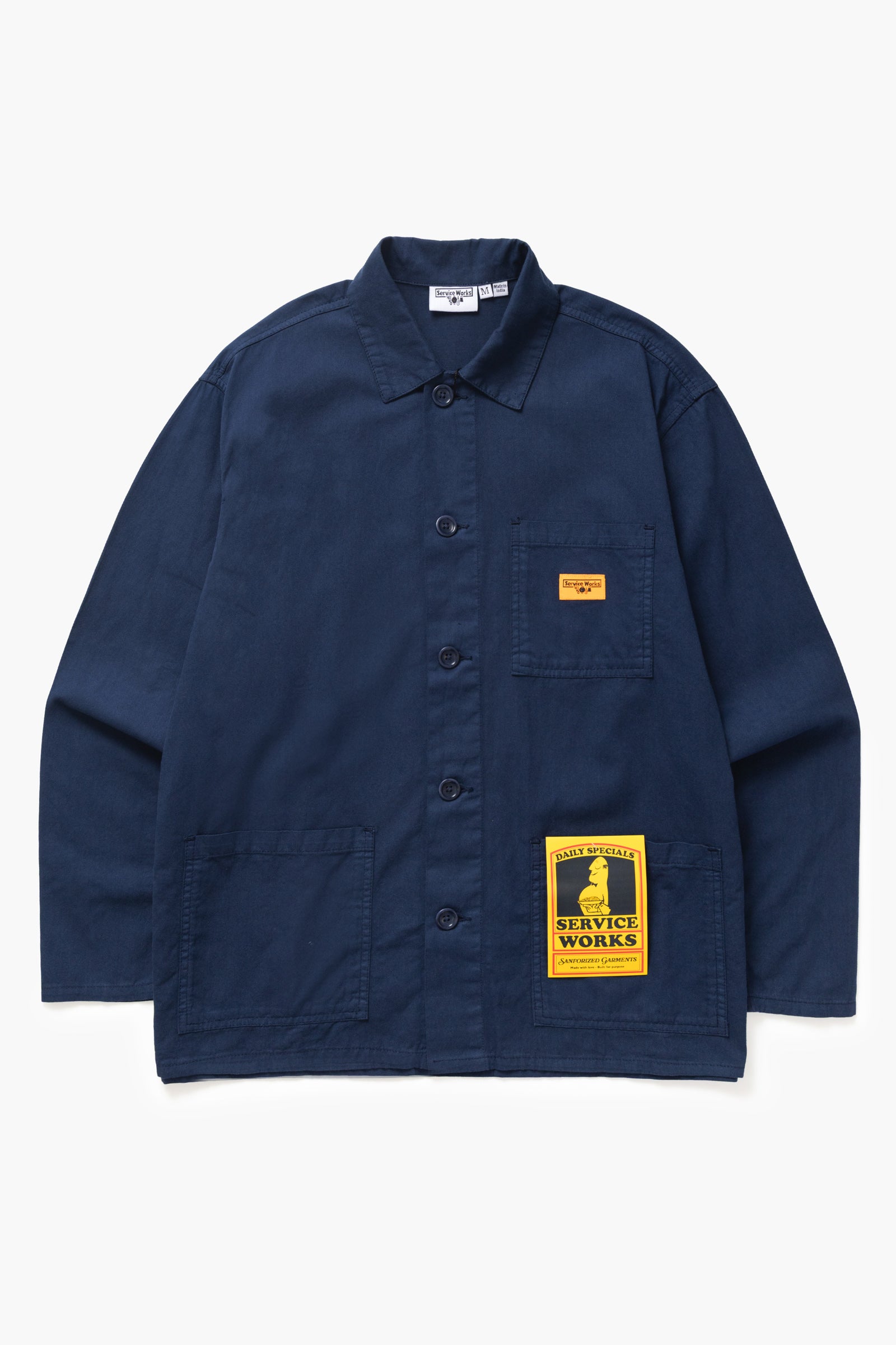 Service Works Canvas Chore Shirt in Dark Navy