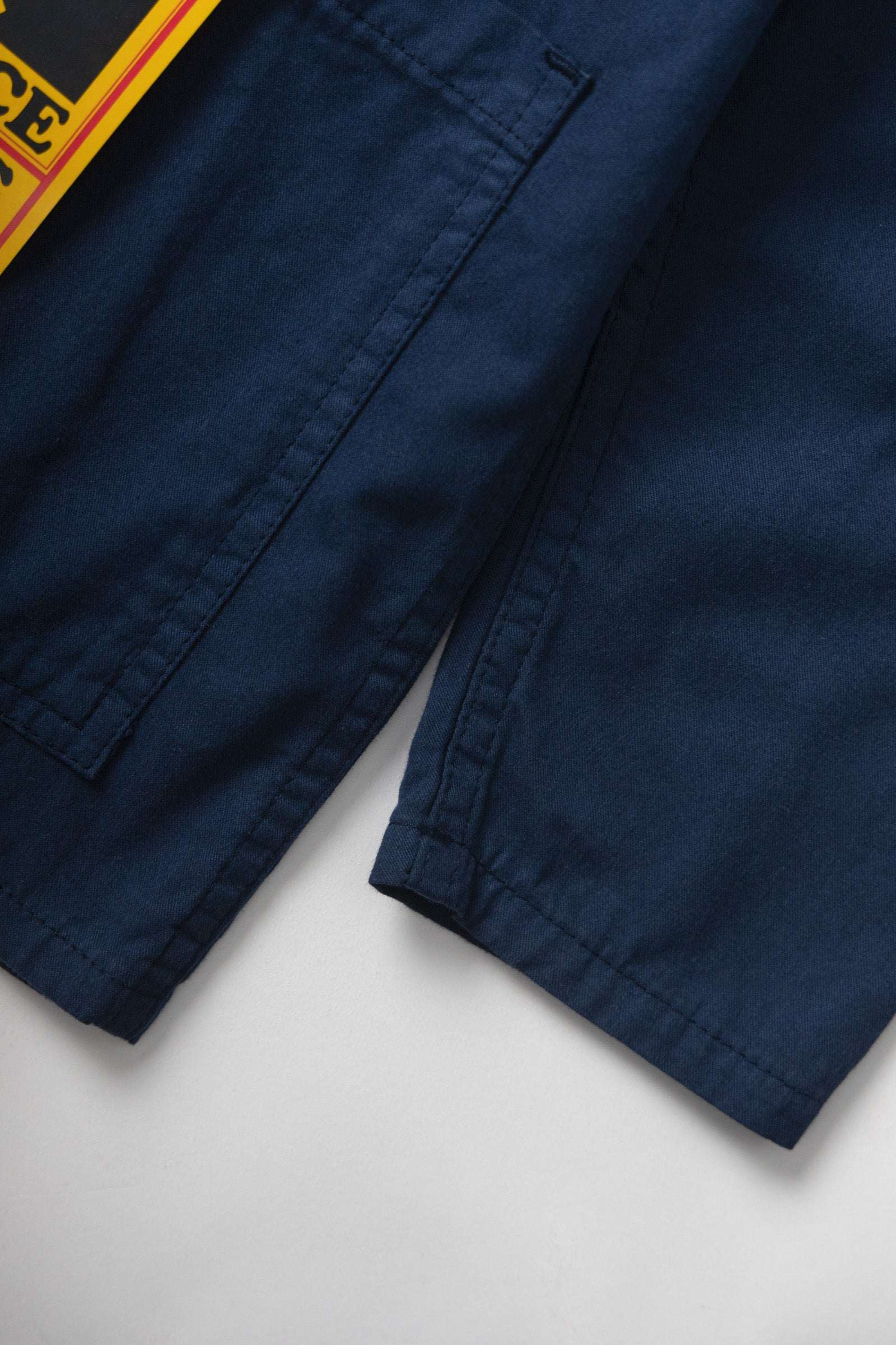 Service Works Canvas Chore Shirt in dark navy organic cotton canvas with patch pockets and button front closure