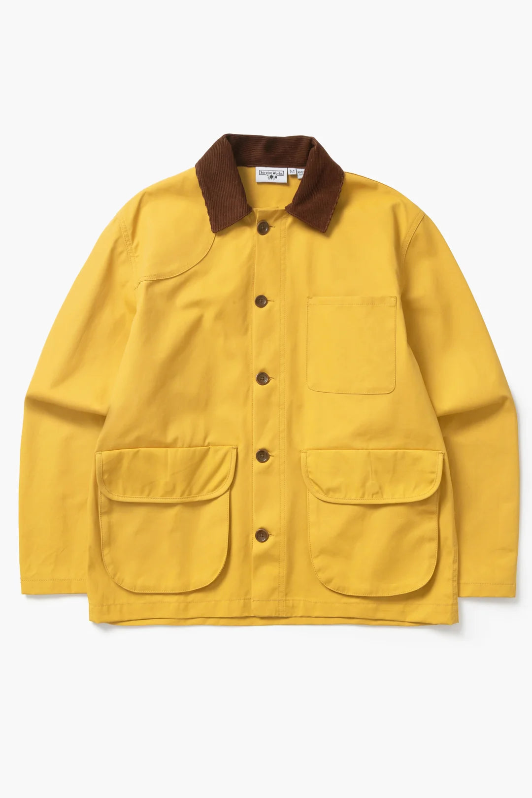 Service Works Waxed Barn Coat in Ochre