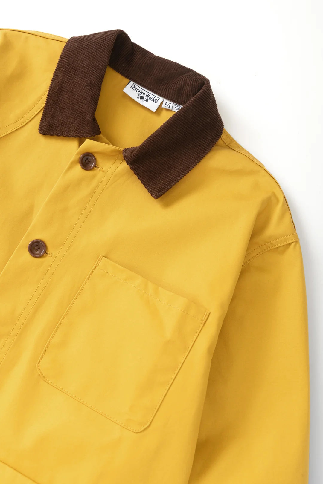Service Works Waxed Barn Coat in Ochre