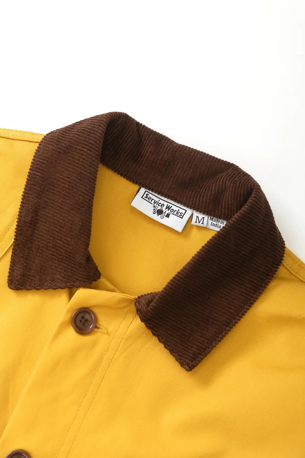 Service Works Waxed Barn Coat in Ochre