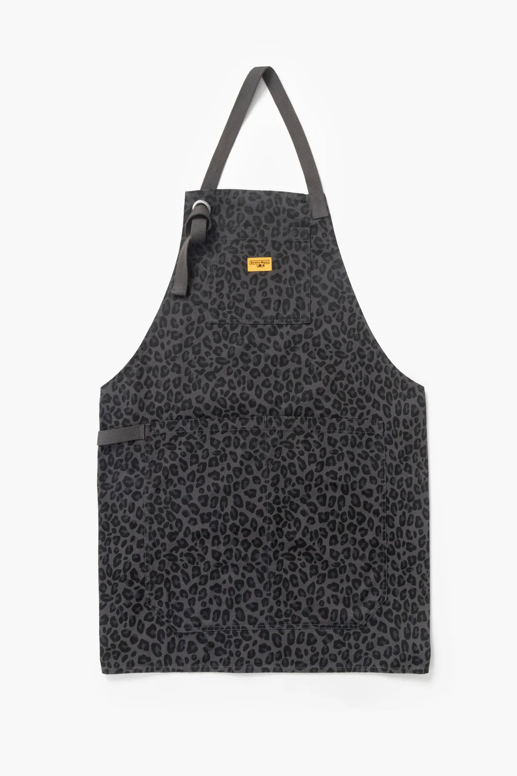 Service Works Patterned Apron in Black Leopard