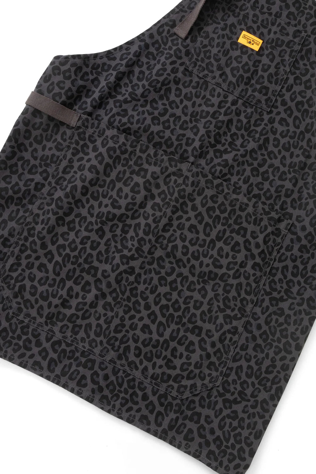 Service Works Patterned Apron in Black Leopard