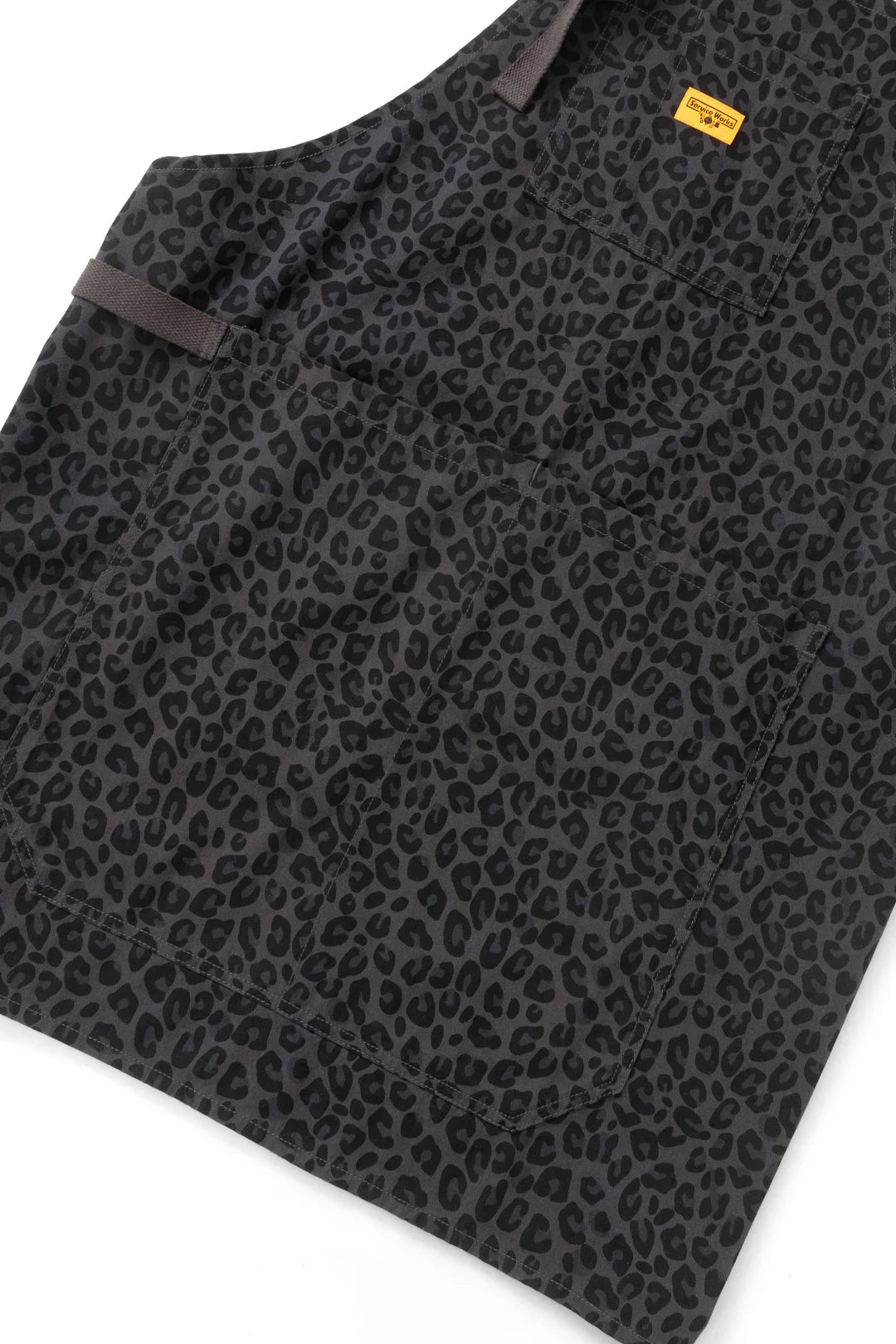 Service Works Patterned Apron in Black Leopard