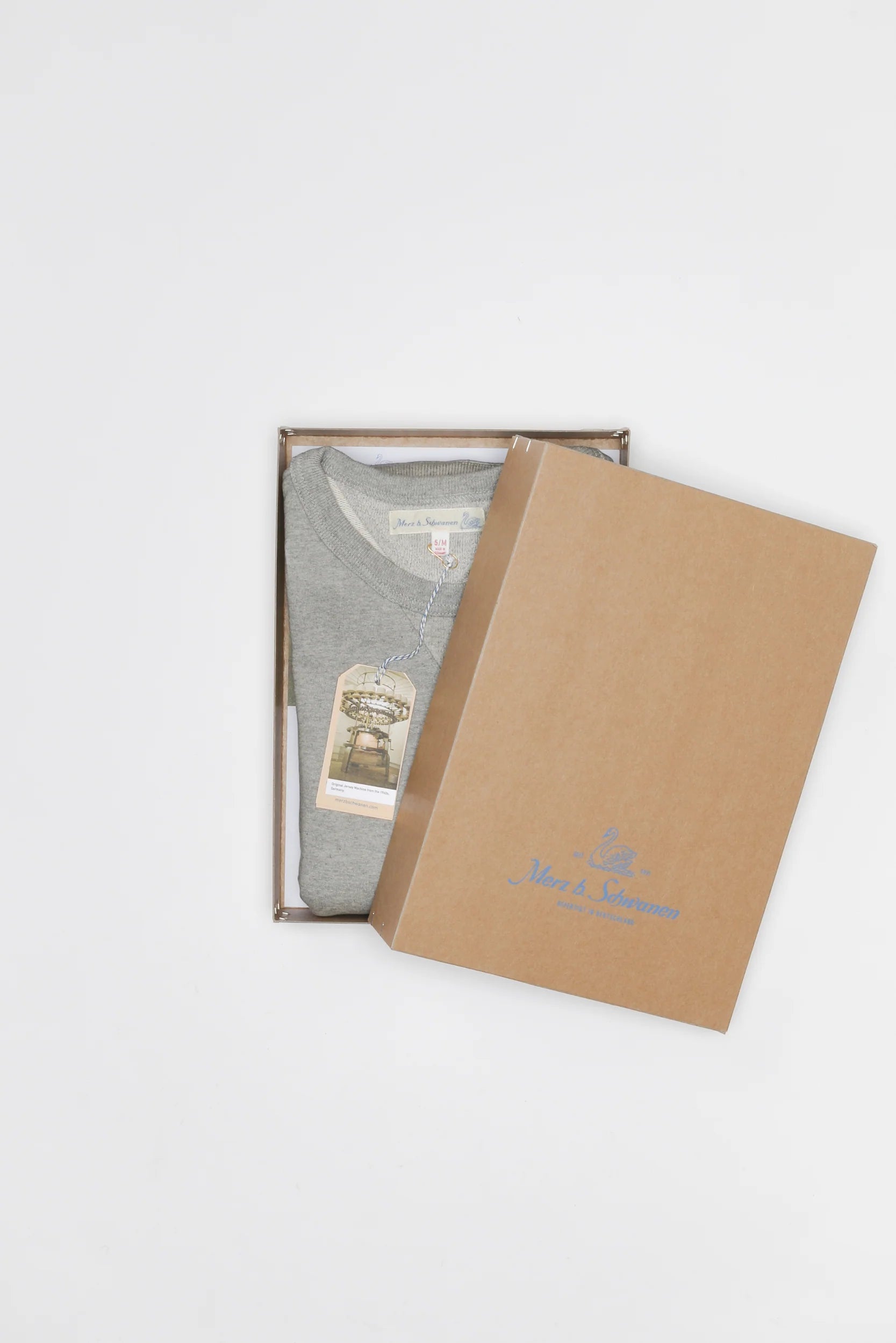 Merz B. Schwanen Classic Loopwheeled Sweatshirt 3M46.80 in Grey Melange
